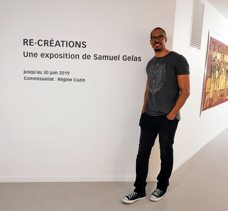 Exposition d'Art contemporain, Cité Internationale d'Art de Paris, Peinture acrylique et pierre noire, Tableaux, Samuel GELAS