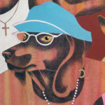 Peinture acrylique, Pierre noire, Art contemporain, tableau, Samuel GELAS
