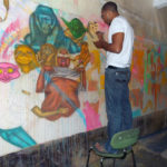 Atelier de création, Art contemporain, Peinture, pierre noire, tableau, Samuel GELAS